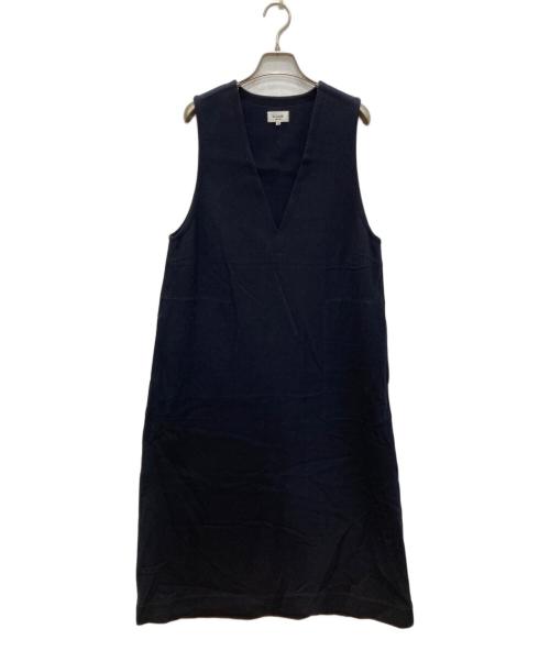 LE GLAZIK（ル グラジック）LE GLAZIK (ル グラジック) SLEEVELESS V-NECK DRESS/スリーブレス Ｖネック ドレス ブラック サイズ:36の古着・服飾アイテム