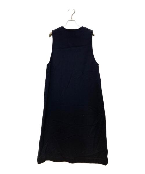 LE GLAZIK（ル グラジック）LE GLAZIK (ル グラジック) SLEEVELESS V-NECK DRESS/スリーブレス Ｖネック ドレス ブラック サイズ:36の古着・服飾アイテム