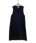 LE GLAZIK（ル グラジック）の古着「SLEEVELESS V-NECK DRESS/スリーブレス Ｖネック ドレス」｜ブラック