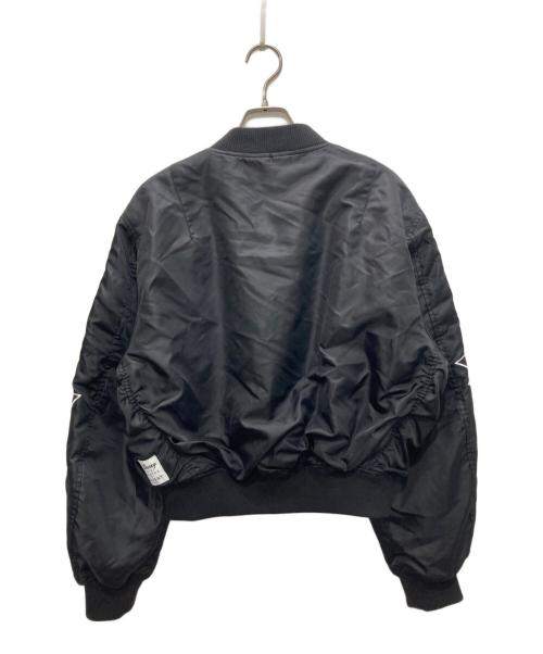 moussy（マウジー）moussy (マウジー) Disney (ディズニー) MD ALPHABET MA-1/エムディー アルファベット エムエーワン ブラック サイズ:FREEの古着・服飾アイテム