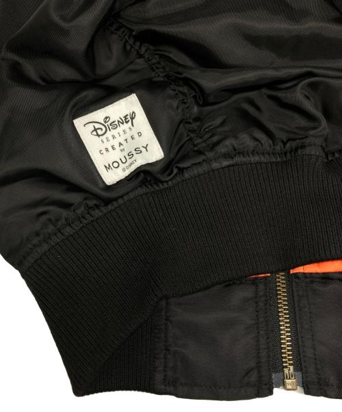 moussy（マウジー）moussy (マウジー) Disney (ディズニー) MD ALPHABET MA-1/エムディー アルファベット エムエーワン ブラック サイズ:FREEの古着・服飾アイテム