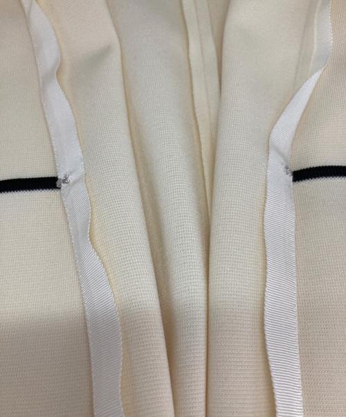 BALLSEY（ボールジィ）BALLSEY (ボールジィ) ミラノリブ クルーネックカーディガン アイボリー サイズ:Sの古着・服飾アイテム