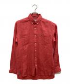 LACOSTEラコステ）の古着「リネンシャツ」｜ピンク