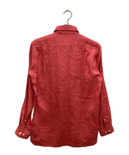 LACOSTE（ラコステ）LACOSTE (ラコステ) リネンシャツ ピンク サイズ:US S/Mの古着・服飾アイテム