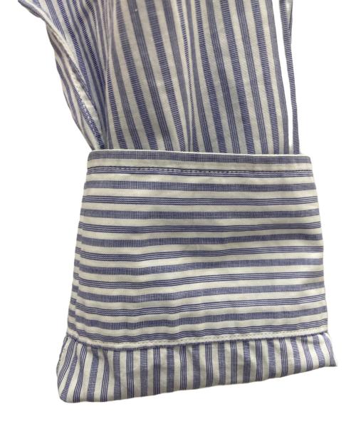 COMME des GARCONS HOMME PLUS（コムデギャルソンオムプリュス）COMME des GARCONS HOMME PLUS (コムデギャルソンオムプリュス) ストライプシャツ ネイビー×ホワイト サイズ:Sの古着・服飾アイテム