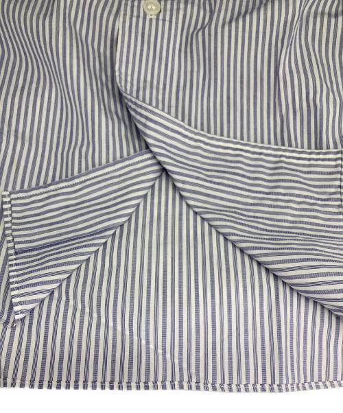 COMME des GARCONS HOMME PLUS（コムデギャルソンオムプリュス）COMME des GARCONS HOMME PLUS (コムデギャルソンオムプリュス) ストライプシャツ ネイビー×ホワイト サイズ:Sの古着・服飾アイテム