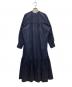journal standard L'essage (ジャーナルスタンダード レサージュ) ローグストライプ/デシンマキシティアードワンピース ネイビー サイズ:表記無：8000円