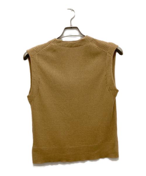 Spick and Span（スピック＆スパン）Spick and Span (スピックアンドスパン) 麻コットンリブベスト ベージュ サイズ:Ｆの古着・服飾アイテム