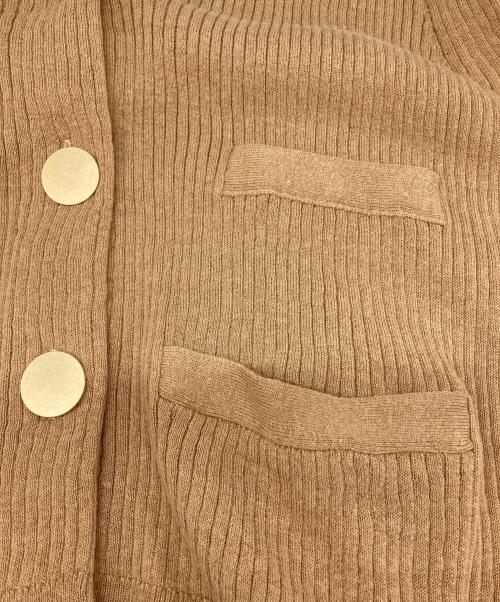 Spick and Span（スピック＆スパン）Spick and Span (スピックアンドスパン) 麻コットンリブベスト ベージュ サイズ:Ｆの古着・服飾アイテム