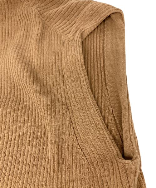Spick and Span（スピック＆スパン）Spick and Span (スピックアンドスパン) 麻コットンリブベスト ベージュ サイズ:Ｆの古着・服飾アイテム