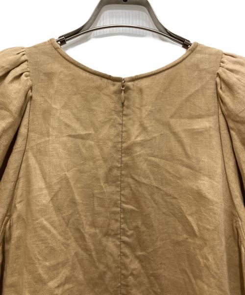 JOURNAL STANDARD（ジャーナルスタンダード）JOURNAL STANDARD (ジャーナルスタンダード) リネンパフスリーブマキシワンピース ブラウン サイズ:36の古着・服飾アイテム