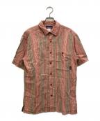 Patagoniaパタゴニア）の古着「ストライプヘンプシャツ」｜レッド