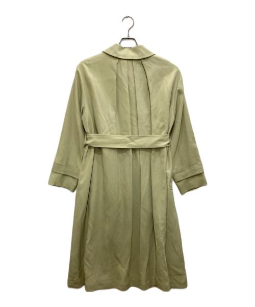 BALLSEY（ボールジィ）BALLSEY (ボールジィ) ニフティーダブルクロス ステンカラーコート グリーン サイズ:36の古着・服飾アイテム