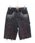 BIRTH OF ROYAL CHILD（バース オブ ロイヤル チャイルド）の古着「Redial 20k Diamond Shorts in Washed Black/リダイヤル20kダイヤモンドショーツインウォッシュドブラック」｜ブラック