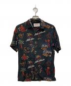 Aloha Blossomアロハブロッサム）の古着「アロハシャツ」｜ブラック