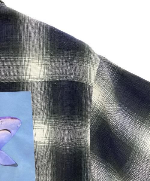 CalTop（キャルトップ）CalTop (キャルトップ) オンブレチェックシャツ グレー サイズ:Ｌの古着・服飾アイテム