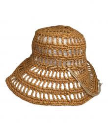 La Maison de Lyllis（ラメゾンドリリス）の古着「ラフィアハット」｜ベージュ