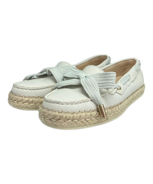 TOD'S（トッズ）TOD'S (トッズ) ドライビングシューズ ホワイト サイズ:35 1/2の古着・服飾アイテム