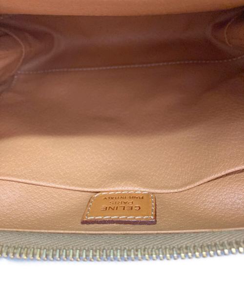 CELINE（セリーヌ）CELINE (セリーヌ) マカダム柄ポーチ ブラウンの古着・服飾アイテム