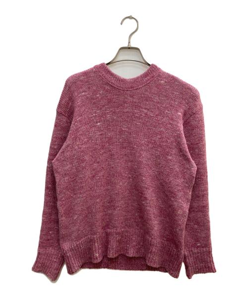 45R（フォーティファイブ・アール）45R (フォーティファイブ・アール) リネン天竺の908クリューネック ピンク サイズ:Freeの古着・服飾アイテム