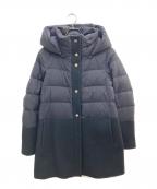 HERNOヘルノ）の古着「Wool x down hooded down coat/ウール×ダウン フーデットダウンコート」｜ブラック