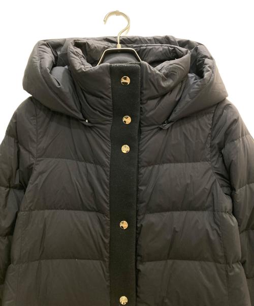 HERNO（ヘルノ）HERNO (ヘルノ) Wool x down hooded down coat/ウール×ダウン フーデットダウンコート ブラック サイズ:38の古着・服飾アイテム