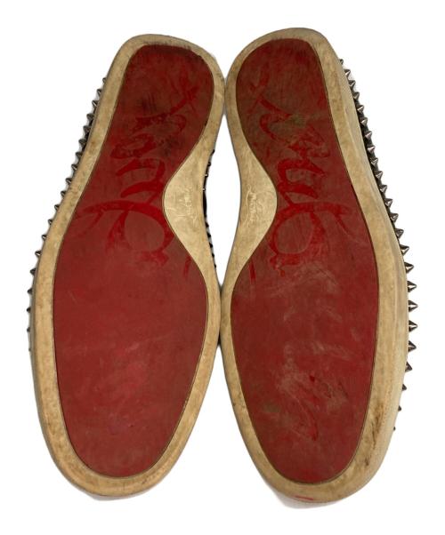Christian Louboutin（クリスチャン・ルブタン）Christian Louboutin (クリスチャン・ルブタン) スタッズ装飾スリッポン ブラック サイズ:42の古着・服飾アイテム