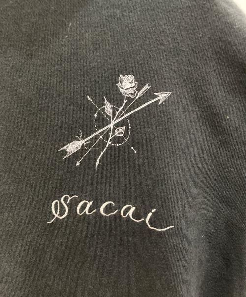 sacai（サカイ）sacai (サカイ) Dr.WOO (ドクターウー) Rose&Arrowパーカー/ローズ アンド アロー パーカー ブラック サイズ:2の古着・服飾アイテム
