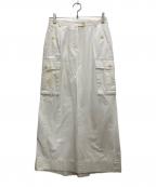 DRIES VAN NOTENドリスヴァンノッテン）の古着「コットンロングスカート」｜ホワイト