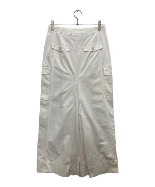 DRIES VAN NOTEN（ドリスヴァンノッテン）DRIES VAN NOTEN (ドリスヴァンノッテン) コットンロングスカート ホワイト サイズ:38の古着・服飾アイテム