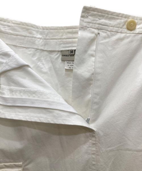 DRIES VAN NOTEN（ドリスヴァンノッテン）DRIES VAN NOTEN (ドリスヴァンノッテン) コットンロングスカート ホワイト サイズ:38の古着・服飾アイテム