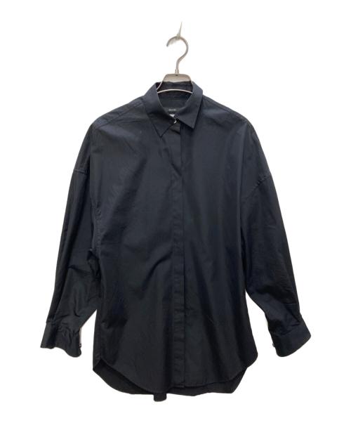 allureville（アルアバイル）allureville (アルアバイル) THOMAS MASON (トーマスメイソン) ロングシャツ ブラック サイズ:2の古着・服飾アイテム