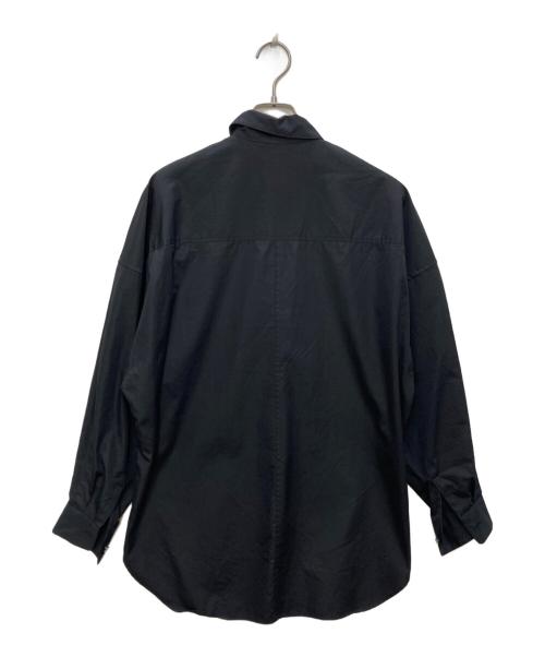 allureville（アルアバイル）allureville (アルアバイル) THOMAS MASON (トーマスメイソン) ロングシャツ ブラック サイズ:2の古着・服飾アイテム
