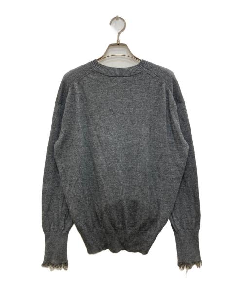 ESTNATION（エストネーション）ESTNATION (エストネーション) カシミヤ混ツイストプルオーバーニット グレー サイズ:Fの古着・服飾アイテム