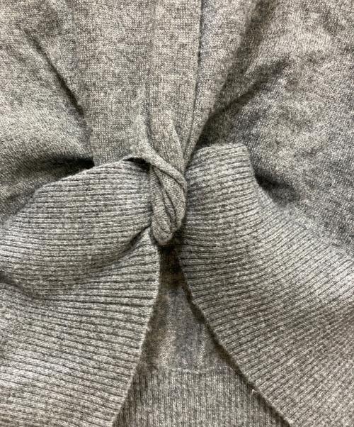 ESTNATION（エストネーション）ESTNATION (エストネーション) カシミヤ混ツイストプルオーバーニット グレー サイズ:Fの古着・服飾アイテム