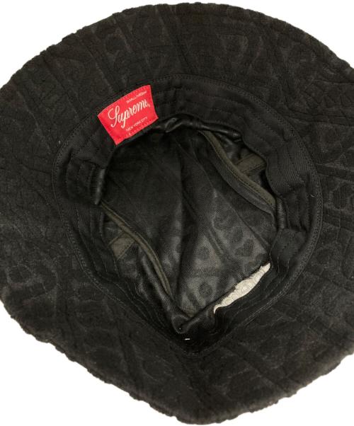 SUPREME（シュプリーム）Supreme (シュプリーム) テリーパターンクラッシャーハット/Terry Pattern Crusher ブラック サイズ:SMALL/MEDIUMの古着・服飾アイテム