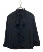 LAD MUSICIANラッドミュージシャン）の古着「フリルシャツ」｜ブラック