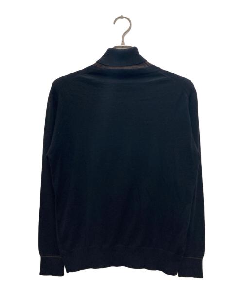 LANVIN（ランバン）LANVIN (ライバン) タートルネックニット ブラック サイズ:Ｌの古着・服飾アイテム