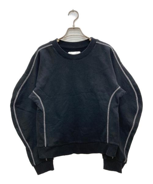 Henrik Vibskov（ヘンリック ヴィブスコフ）Henrik Vibskov (ヘンリック ヴィブスコフ) CRACKLE SWEAT/クラックル スウェット ブラック サイズ:Sの古着・服飾アイテム