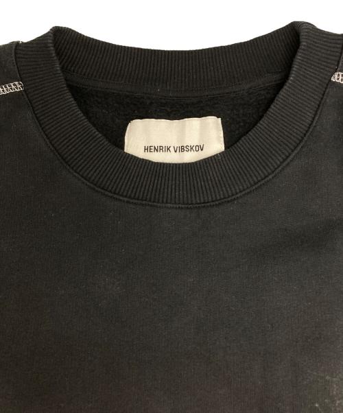 Henrik Vibskov（ヘンリック ヴィブスコフ）Henrik Vibskov (ヘンリック ヴィブスコフ) CRACKLE SWEAT/クラックル スウェット ブラック サイズ:Sの古着・服飾アイテム