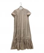 TSURU by MARIKO OIKAWAツルバイマリコオイカワ）の古着「ブラウスワンピース」｜ベージュ