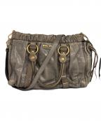 MIU MIUミュウミュウ）の古着「2WAYバッグ」｜グレー