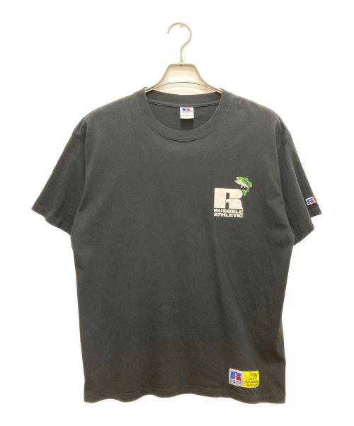 RUSSELL ATHLETIC（ラッセルアスレチック）RUSSELL ATHLETIC (ラッセルアスレチック) GARY YAMAMOTO (ゲーリーヤマモト) コラボTシャツ ブラック サイズ:Ｌの古着・服飾アイテム