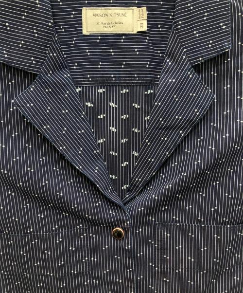 maison kitsune（メゾンキツネ）maison kitsune (メゾンキツネ) シャツワンピース ネイビー サイズ:38の古着・服飾アイテム