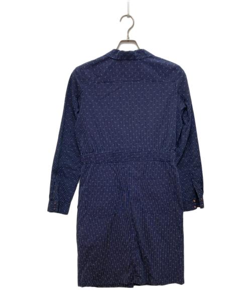 maison kitsune（メゾンキツネ）maison kitsune (メゾンキツネ) シャツワンピース ネイビー サイズ:38の古着・服飾アイテム