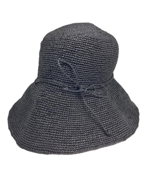 HELEN KAMINSKI（ヘレンカミンスキー）HELEN KAMINSKI (ヘレンカミンスキー) ラフィアハット ブラックの古着・服飾アイテム