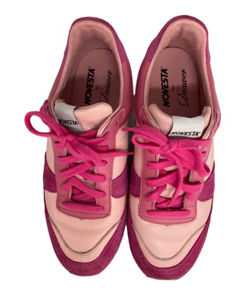 NOVESTA（ノベスタ）NOVESTA (ノベスタ) DRAWER (ドゥロワー) ローカットスニーカー ピンク サイズ:38の古着・服飾アイテム
