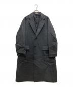 AURALEEオーラリー）の古着「BLUEFACED WOOL DOUBLE CLOTH CHESTERFIELD COAT/ブルーフェイス ウール ダブル クロース チェスターフィールド コート」｜グレー