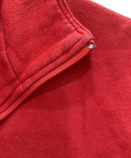 BALENCIAGA（バレンシアガ）BALENCIAGA (バレンシアガ) ロゴハーフジップスウェット レッド×ブラック サイズ:Sの古着・服飾アイテム