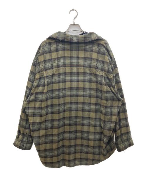 BALENCIAGA（バレンシアガ）BALENCIAGA (バレンシアガ) L/S Layered Shirt/ロングスリーブ レイヤード シャツ カーキ サイズ:1の古着・服飾アイテム